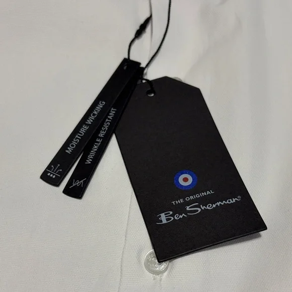 The Original Ben Sherman Wrinkle Resistant Men’s White Button-down Size Medium - Picture 4 of 5